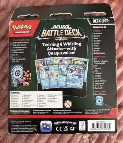 Pokemon TCG Deluxe Battle Deck Quaquaval EX W/ Radiant Greninja NEW/SEALED - Image 2