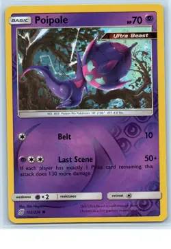 Poipole 102/236 Reverse Holo Unified Minds Pokemon TCG NM/VLP++ - Image 1