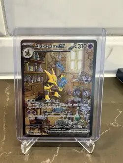 Pokemon TCG Alakazam EX 201/165 Special Illustration Rare Scarlet & Violet 151 - Image 1