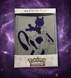 Ultra PRO Mewtwo Deck Box Pokemon TCG Gray Purple 100ct Magnetic Closure - Image 1
