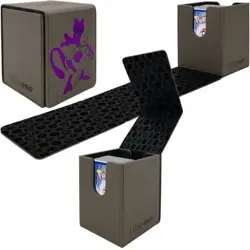 Ultra PRO Mewtwo Deck Box Pokemon TCG Gray Purple 100ct Magnetic Closure - Image 2