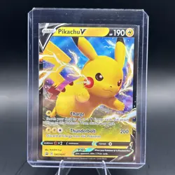 Pikachu V SWSH061 Sword & Shield Black Star Promo Holo Pokemon Card NM - Image 3