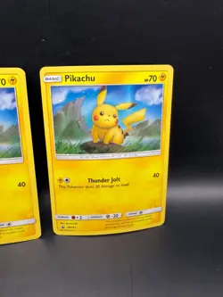 Lot of 3x 2019 Pokemon Sun & Moon Black Star Promo Holo Pikachu Cards SM183 - Image 4