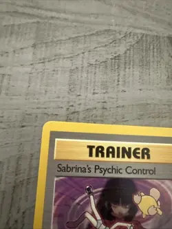 Sabrina's Psychic Control 121/132 Gym Challenge Uncommon Trainer Pokemon Card LP - Image 3