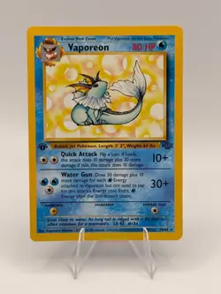 Vaporeon 1999 1st Edition Jungle Pokemon Card 28/64 Non-Holo - Image 1