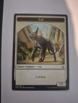 Mtg Cat Token Akh One Sided PL - Image 1