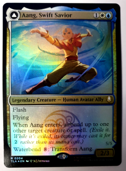 Aang, Swift Savior - FOIL Rare - MTG Avatar The Last Airbender - 0204 NM - Image 1