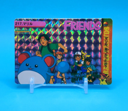 Pokemon Card Japanese - Marill #217 - Bandai - Anime Collection - Holo - Image 1