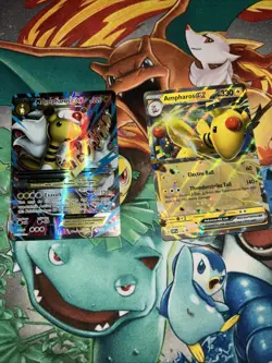 Pokemon TCG Ampharos EX Full Art Holo 88/98 Ancient Origins XY and Ampharos ex - Image 1