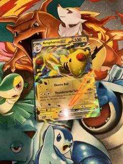 Pokemon TCG Ampharos EX Full Art Holo 88/98 Ancient Origins XY and Ampharos ex - Image 3