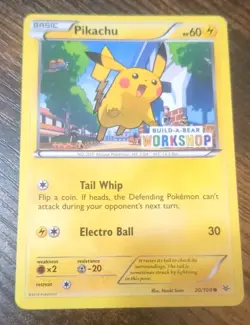 Pokemon TCG Pikachu Build-A-Bear Workshop Promo 20/108 Promo MP - Image 1