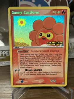 2005 Pokemon EX Delta Species Sunny Castform #31/113 Holo Stamped MP/HP - Image 1