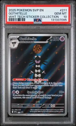 2025 POKEMON SVP EN-SV BLACK STAR PROMO #211 GOTHITELLE PSA 10 - Image 1