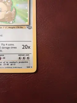 Pokemon TCG Kangaskhan Jungle 5/64 Holo Unlimited Rare - Moderately played - Image 5