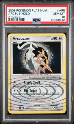 2009 POKEMON PLATINUM ARCEUS #AR5 ARCEUS-HOLO PSA 10 - Image 1