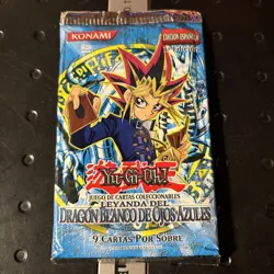 Yugioh Legend Of Blue Eyes LOB 1st Ed Booster Pack Spanish Factory Sealed - Image 1