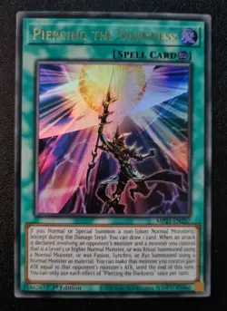 Piercing the Darkness Yu-Gi-Oh! MP21-EN257 1st Ultra Rare - Image 1