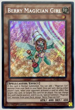 MVP1-ENS14 Berry Magician Girl - Secret Rare 1st Edition Near Mint YuGiOh Card - Image 1