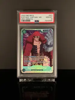✅2022 ONE PIECE ENG ROMANCE DAWN EUSTASS CAPTAIN KID OP01-051 SR PSA 10 - Image 1