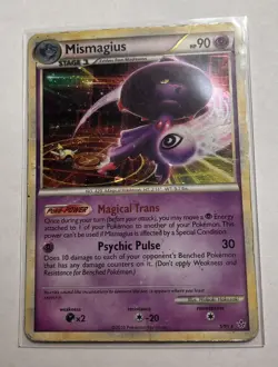 Pokemon Card Mismagius 5/95 Holo Rare Heart Gold Soul HGSS Unleashed played - Image 1