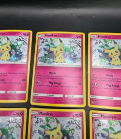 Lot of 6x 2019 Pokemon Sun & Moon Rare Holo PROMO Mimikyu Cards SM163 - Image 3