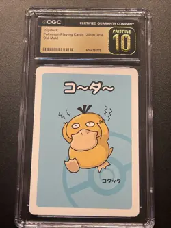 2019 Pokemon Japanese Psyduck Playing Card CGC 10 Pristine Old Maid - Image 1