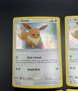 Lot of 4x 2019 Pokemon Sun & Moon Rare Holo PROMO Eevee Cards SM184 - Image 2