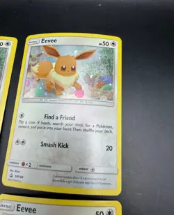 Lot of 4x 2019 Pokemon Sun & Moon Rare Holo PROMO Eevee Cards SM184 - Image 3