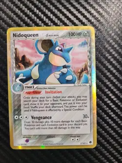 Nidoqueen Delta Species 7/101 Dragon Frontiers Holo Pokemon TCG Card MP - Image 1