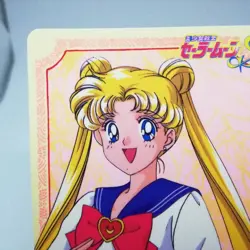 204 Tsukino Usagi Sailor moon Card SUPER R AMADA Kodansha JAPAN ANIME Nakayoshi - Image 2