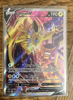 Jolteon V SWSH183 SWSH: Sword & Shield Promo Cards Holo - Image 1