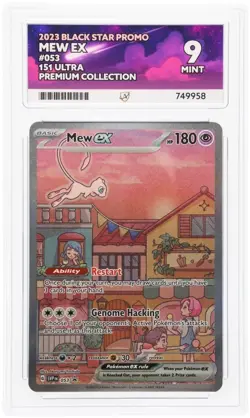 ACE 9 Mew 151 UPC Black Star Promo SVP 053 MINT Graded Pokemon Card - Image 1