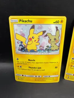 Lot of 3x 2019 Pokemon Sun & Moon Rare Holo Promo Pikachu Cards SM162 - Image 2