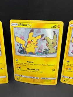 Lot of 3x 2019 Pokemon Sun & Moon Rare Holo Promo Pikachu Cards SM162 - Image 3