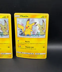 Lot of 3x 2019 Pokemon Sun & Moon Rare Holo Promo Pikachu Cards SM162 - Image 4