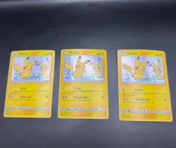 Lot of 3x 2019 Pokemon Sun & Moon Rare Holo Promo Pikachu Cards SM162 - Image 5