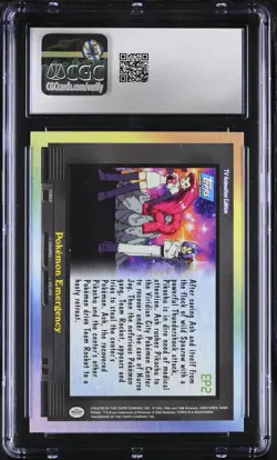 CGC 9 MINT Pokemon Emergency Topps 2000 Series 2 EP2 Silver Foil Pokemon Card - Image 2