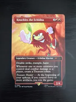 Knuckles the Echidna Secret Lair Sonic the Hedgehog Magic: The Gathering - Image 1