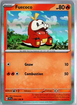 Pokemon Fuecoco SV01: Scarlet & Violet Base Set Promo Holo (A) #036/198 - Image 1