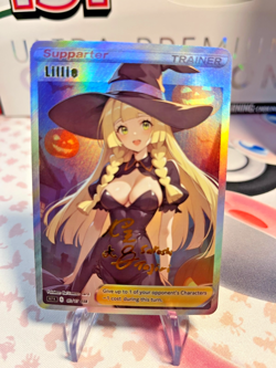 Waifu Pokemon Lillie Beautiful Full Art Halloween Holo Series NM - Image 2