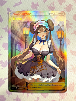 Waifu Pokemon Rosa Beautiful Full Art Halloween Holo Series NM - Image 1