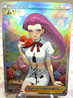 Waifu Pokemon Full Art Jessie Japanese Valentines Day Beautiful Cosplay Holo NM - Image 1