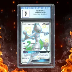 Pokemon Hidden Fates MEWTWO GX SV59/SV94 CGC 9 - Image 1