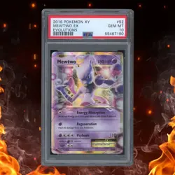 Pokemon XY Evolutions MEWTWO EX 52/108 PSA 10 - Image 1