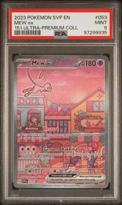 Pokemon Mew ex 053 SVP EN 151 Ultra-Premium Collection Promo Foil PSA 9 180 HP - Image 3
