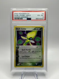 2004 Pokemon Holo Dark Celebi 4/101 Ex Hidden Legends PSA 6 - Image 1