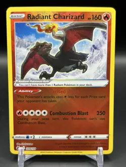 Radiant Charizard Radiant Rare Crown Zenith 020/159 NM Pokemon TCG - Image 1