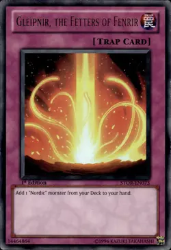 Gleipnir, The Fetters Of Fenrir - Ultra Rare 1st Ed. STOR-EN073 - LP - YuGiOh - Image 1