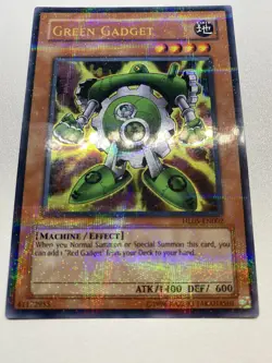 Yugioh Green Gadget Ultra Rare Parallel HL05-EN002 MP - Image 1