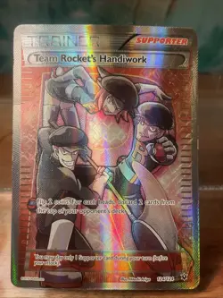 Pokemon TCG Team Rockets Handiwork Card #124/124 Full Art - Image 1